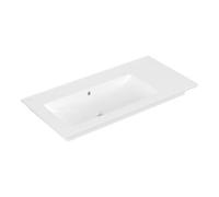 Villeroy & Boch V&B Meuble lavabo VENTICELLO 100x50cm, sans robinet, avec trop-plein, gauche, blanc brillant C+ Quantité:1