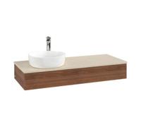 Villeroy & Boch V&B Meuble sous-lavabo avec structure de façade Antao 120x19x50cm, HL, WBP botti., blanc noyer Quantité:1