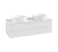 Villeroy & Boch V&B Meuble sous lavabo avec structure de façade Antao 120x36x50cm, couleur WBP Lac, blanc brillant Lac Quantité:1