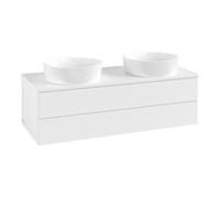Villeroy & Boch V&B Meuble sous lavabo avec structure de façade Antao 120x36x50cm, couleur WBP Lac, blanc avec Lac Quantité:1