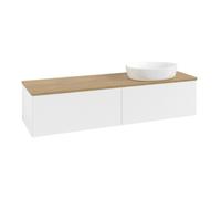 Villeroy & Boch V&B Meuble sous-lavabo avec structure de façade Antao 160x50 cm, couleur WBP miel Oa, blanc m Lac Quantité:1