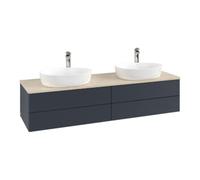Villeroy & Boch V&B Meuble sous lavabo avec structure de façade Antao 160x50 cm, HL, WBP botti., avec surface laquée bleue Quantité:1