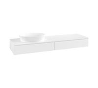 Villeroy & Boch V&B Meuble sous-lavabo avec structure de façade Antao 160x50cm, couleur WBP Lac, blanc laqué Quantité:1