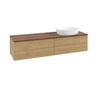 Villeroy & Boch V&B Meuble sous lavabo avec structure de façade Antao 160x50cm, couleur WBP noyer, chêne miel Quantité:1