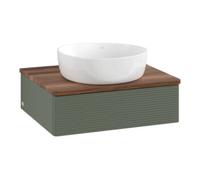 Villeroy & Boch V&B Meuble sous lavabo avec structure de façade Antao 60x19x50cm, WBP blanc, léa gris m Lac Quantité:1