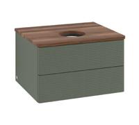 Villeroy & Boch V&B Meuble sous-lavabo avec structure de façade Antao 60x36x50 cm, WBP w. wal, lea gre. m Lac Quantité:1