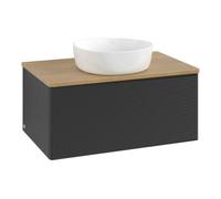 Villeroy & Boch V&B Meuble sous-lavabo avec structure de façade Antao 80x36x50cm, couleur WBP miel Oa, bleu m Lac Quantité:1