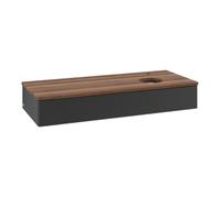 Villeroy & Boch V&B Meuble sous lavabo avec structure de façade, éclairage Antao 120x19x50cm, HL, WBP w. wal, bleu m Lac Quantité:1