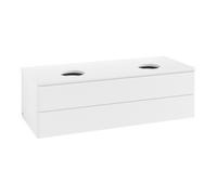 Villeroy & Boch V&B Meuble sous-lavabo avec structure de façade, éclairage Antao 120x36x50cm, couleur WBP Lac, blanc avec Lac Quantité:1
