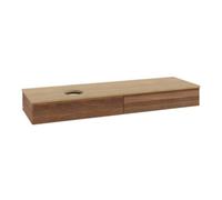 Villeroy & Boch V&B Meuble sous lavabo avec structure de façade - Éclairage Antao 160x50 cm, couleur WBP hon. Oa, noyer chaud Quantité:1