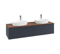 Villeroy & Boch V&B Meuble sous-lavabo avec structure de façade, éclairage Antao 160x50cm, H I P, WBP chêne sauvage, bleu moyen avec laque Quantité:1