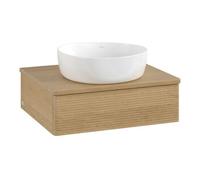 Villeroy & Boch V&B Meuble sous lavabo avec structure de façade - Éclairage Antao 60x19x50cm, WBP couleur chêne miel Oa, honey oak Quantité:1
