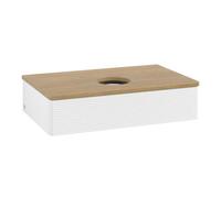 Villeroy & Boch V&B Meuble sous lavabo avec structure de façade - Éclairage Antao 80x19x50cm, couleur WBP miel Oa, blanc avec laque Quantité:1