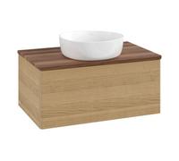 Villeroy & Boch V&B Meuble sous lavabo avec structure de façade - Éclairage Antao 80x36x50cm, WBP couleur w. wal, chêne miel Quantité:1