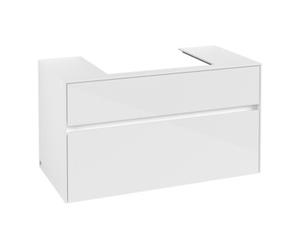 Villeroy & Boch V&B Meuble sous-lavabo Collaro 100x54,8x50 cm, EV centré, blanc brillant Quantité:1