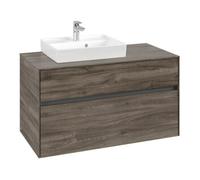 Villeroy & Boch V&B Meuble sous lavabo Collaro 100x54,8x50 cm, EV gauche, chêne pierre Quantité:1