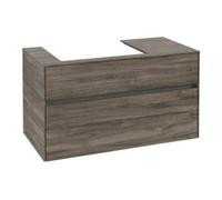 Villeroy & Boch V&B Meuble sous lavabo Collaro 100x54,8x50 cm, lavabo gauche, chêne pierre Quantité:1