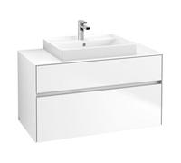 Villeroy & Boch V&B Meuble sous lavabo Collaro 100x54,8x50 cm, WT mi, LED 7,3 W, blanc mat Quantité:1