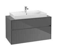 Villeroy & Boch V&B Meuble sous lavabo Collaro 100x54,8x50 cm, WT mi, LED 7,3 W, glo Gr Quantité:1