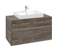 Villeroy & Boch V&B Meuble sous lavabo Collaro 100x54,8x50 cm, WT mi, LED 7,3 W, st. Oa Quantité:1