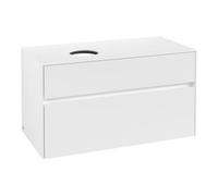 Villeroy & Boch V&B Meuble sous lavabo Collaro 100x54,8x50cm, évier gauche, Blanc mat Quantité:1