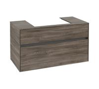 Villeroy & Boch V&B Meuble sous-lavabo Collaro 100x54,8x50cm, vasque centrale, chêne pierre Quantité:1