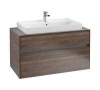 Villeroy & Boch V&B Meuble sous lavabo Collaro 100x54,8x50cm, WT mi, LED 7,3 W, Ar Oa Quantité:1
