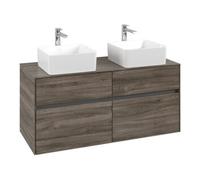 Villeroy & Boch V&B Meuble sous lavabo Collaro 120x54,8x50 cm, 2 tiroirs, chêne stone Quantité:1