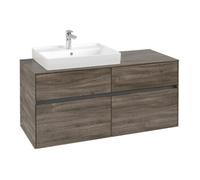 Villeroy & Boch V&B Meuble sous lavabo Collaro 120x54,8x50 cm, LV gauche, chêne pierre Quantité:1