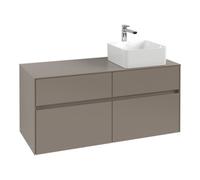 Villeroy & Boch V&B Meuble sous lavabo Collaro 120x54,8x50 cm, vasque droite, LED 8,8 W, bleu Oa Quantité:1