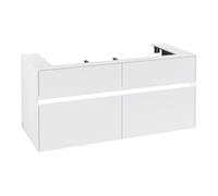 Villeroy & Boch V&B Meuble sous lavabo Collaro 120x54,8x50 cm, WT mi, LED 8,8 W, blanc mat Quantité:1