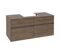 Villeroy & Boch V&B Meuble sous lavabo Collaro 120x54,8x50cm, EV central, chêne Arizona Quantité:1