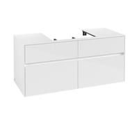 Villeroy & Boch V&B Meuble sous lavabo Collaro 120x54,8x50cm, lavabo central, blanc brillant Quantité:1