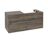 Villeroy & Boch V&B Meuble sous lavabo Collaro 120x54,8x50cm, LV droite, chêne stone Quantité:1