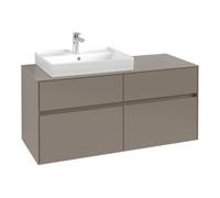 Villeroy & Boch V&B Meuble sous lavabo Collaro 120x54,8x50cm, vasque à gauche, chêne noir Quantité:1