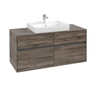 Villeroy & Boch V&B Meuble sous lavabo Collaro 120x54,8x50cm, vasque centrale, chêne stone Quantité:1