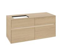 Villeroy & Boch V&B Meuble sous-lavabo Collaro 120x54,8x50cm, WT l, LED 8,8 W, Nord Oa Quantité:1