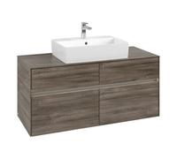Villeroy & Boch V&B Meuble sous lavabo Collaro 120x54,8x50cm, WT mi, LED 8,8 W, st. Oa Quantité:1