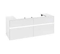 Villeroy & Boch V&B Meuble sous-lavabo Collaro 140x54,8x50 cm, avec LED 10 W, blanc mat Quantité:1