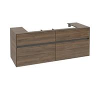Villeroy & Boch V&B Meuble sous lavabo Collaro 140x54,8x50 cm, vasque centrale, chêne Arizona Quantité:1