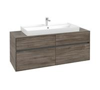 Villeroy & Boch V&B Meuble sous lavabo Collaro 140x54,8x50 cm, vasque centrale, chêne stone Quantité:1