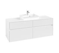 Villeroy & Boch V&B Meuble sous-lavabo Collaro 140x54,8x50cm, f EV central, blanc mat Quantité:1