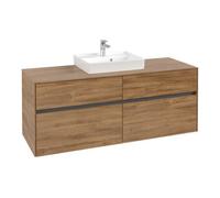 Villeroy & Boch V&B Meuble sous lavabo Collaro 140x54,8x50cm, f WT central, chêne Kansas Quantité:1