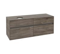 Villeroy & Boch V&B Meuble sous-lavabo Collaro 140x54,8x50cm, LV gauche, chêne pierre Quantité:1