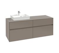 Villeroy & Boch V&B Meuble sous-lavabo Collaro 140x54,8x50cm, WT l, LED 10W, bleu volc Quantité:1