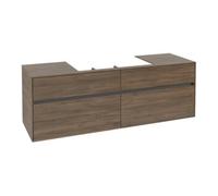 Villeroy & Boch V&B Meuble sous lavabo Collaro 160x54,8x50 cm, évier centré, chêne Arizona Quantité:1