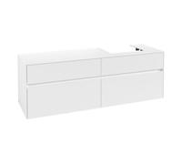 Villeroy & Boch V&B Meuble sous lavabo Collaro 160x54,8x50 cm, lavabo à droite, blanc mat Quantité:1