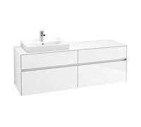 Villeroy & Boch V&B Meuble sous lavabo Collaro 160x54,8x50 cm, LV gauche, blanc brillant Quantité:1