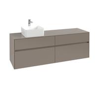 Villeroy & Boch V&B Meuble sous-lavabo Collaro 160x54,8x50 cm, WT l, LED 12W, bleu volc Quantité:1