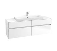 Villeroy & Boch V&B Meuble sous lavabo Collaro 160x54,8x50 cm, WT mi, LED 12W, blanc mat Quantité:1